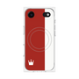 プレミアムパネル with MagSafe［ CASEPLAY Bi-Colors Red & White - ケースプレイ・バイカラー レッド＆ホワイト ］