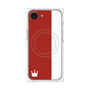 プレミアムパネル with MagSafe［ CASEPLAY Bi-Colors Red & White - ケースプレイ・バイカラー レッド＆ホワイト ］