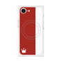 プレミアムパネル with MagSafe［ CASEPLAY Bi-Colors Red & White - ケースプレイ・バイカラー レッド＆ホワイト ］