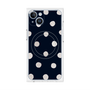 プレミアムパネル with MagSafe［ 水彩ドット・レトロカラー - Navy ］