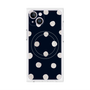 プレミアムパネル with MagSafe［ 水彩ドット・レトロカラー - Navy ］