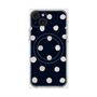 プレミアムパネル with MagSafe［ 水彩ドット・レトロカラー - Navy ］