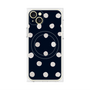 プレミアムパネル with MagSafe［ 水彩ドット・レトロカラー - Navy ］