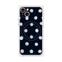 プレミアムパネル with MagSafe［ 水彩ドット・レトロカラー - Navy ］