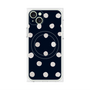 プレミアムパネル with MagSafe［ 水彩ドット・レトロカラー - Navy ］