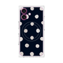 プレミアムパネル with MagSafe［ 水彩ドット・レトロカラー - Navy ］