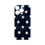 プレミアムパネル with MagSafe［ 水彩ドット・レトロカラー - Navy ］