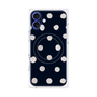 プレミアムパネル with MagSafe［ 水彩ドット・レトロカラー - Navy ］