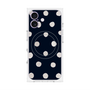 プレミアムパネル with MagSafe［ 水彩ドット・レトロカラー - Navy ］
