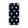 プレミアムパネル with MagSafe［ 水彩ドット・レトロカラー - Navy ］