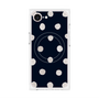 プレミアムパネル with MagSafe［ 水彩ドット・レトロカラー - Navy ］