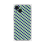 プレミアムパネル with MagSafe［ Small Stripe - Navy × Green ］