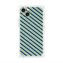 プレミアムパネル with MagSafe［ Small Stripe - Navy × Green ］