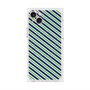 プレミアムパネル with MagSafe［ Small Stripe - Navy × Green ］