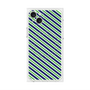 プレミアムパネル with MagSafe［ Small Stripe - Navy × Green ］
