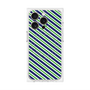プレミアムパネル with MagSafe［ Small Stripe - Navy × Green ］