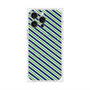 プレミアムパネル with MagSafe［ Small Stripe - Navy × Green ］