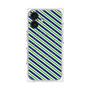 プレミアムパネル with MagSafe［ Small Stripe - Navy × Green ］