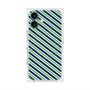 プレミアムパネル with MagSafe［ Small Stripe - Navy × Green ］