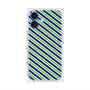 プレミアムパネル with MagSafe［ Small Stripe - Navy × Green ］