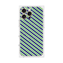 プレミアムパネル with MagSafe［ Small Stripe - Navy × Green ］