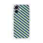 プレミアムパネル with MagSafe［ Small Stripe - Navy × Green ］