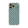 プレミアムパネル with MagSafe［ Small Stripe - Navy × Green ］