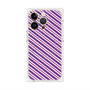プレミアムパネル with MagSafe［ Small Stripe - Purple × Pink ］