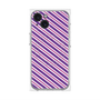 プレミアムパネル with MagSafe［ Small Stripe - Purple × Pink ］