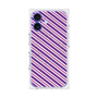 プレミアムパネル with MagSafe［ Small Stripe - Purple × Pink ］