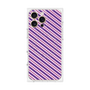 プレミアムパネル with MagSafe［ Small Stripe - Purple × Pink ］