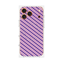 プレミアムパネル with MagSafe［ Small Stripe - Purple × Pink ］