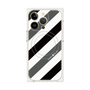 プレミアムパネル with MagSafe［ Big Stripe - Black × Gray ］