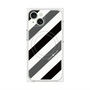 プレミアムパネル with MagSafe［ Big Stripe - Black × Gray ］