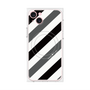 プレミアムパネル with MagSafe［ Big Stripe - Black × Gray ］
