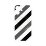 プレミアムパネル with MagSafe［ Big Stripe - Black × Gray ］