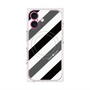 プレミアムパネル with MagSafe［ Big Stripe - Black × Gray ］