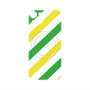 プレミアムパネル with MagSafe［ Big Stripe - Green × Yellow ］