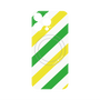 プレミアムパネル with MagSafe［ Big Stripe - Green × Yellow ］
