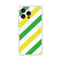 プレミアムパネル with MagSafe［ Big Stripe - Green × Yellow ］