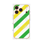 プレミアムパネル with MagSafe［ Big Stripe - Green × Yellow ］