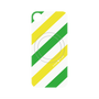 プレミアムパネル with MagSafe［ Big Stripe - Green × Yellow ］