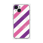 プレミアムパネル with MagSafe［ Big Stripe - Purple × Pink ］