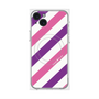 プレミアムパネル with MagSafe［ Big Stripe - Purple × Pink ］