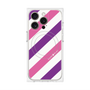 プレミアムパネル with MagSafe［ Big Stripe - Purple × Pink ］