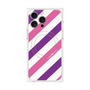 プレミアムパネル with MagSafe［ Big Stripe - Purple × Pink ］