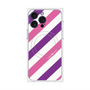 プレミアムパネル with MagSafe［ Big Stripe - Purple × Pink ］