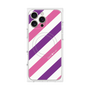 プレミアムパネル with MagSafe［ Big Stripe - Purple × Pink ］