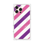 プレミアムパネル with MagSafe［ Big Stripe - Purple × Pink ］