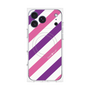 プレミアムパネル with MagSafe［ Big Stripe - Purple × Pink ］